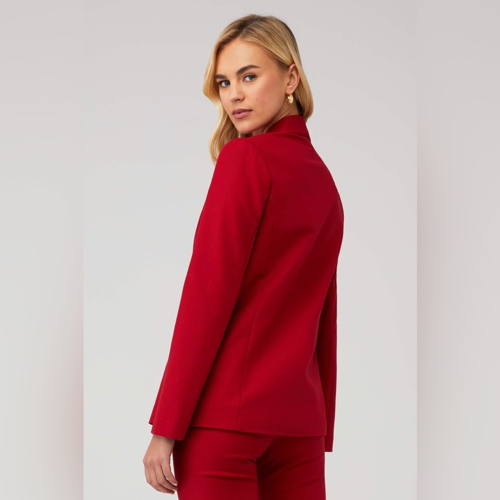 SHOW ME YOUR MUMU Red Suiting Major Blazer Women Size XS Small $188 MSRP NWT - Picture 5 of 14